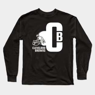 CB Cleveland Browns 3 Long Sleeve T-Shirt